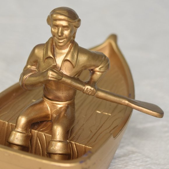 Vintage Disney Little Mermaid Gold McD's Happy Meal Toy Prince Eric Flounder Lot - Picture 10 of 13